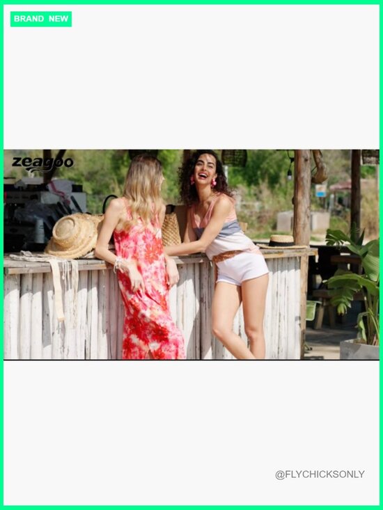 Casual Maxi Sundress Sleeveless V Neck Split Boho Beach Dress with Pockets - Picture 7 of 7